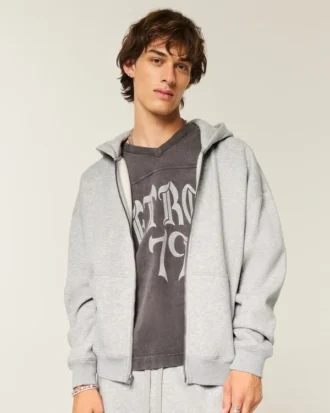 Sudadera con capucha y cremallera