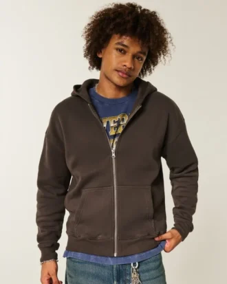 Sudadera con capucha y cremallera