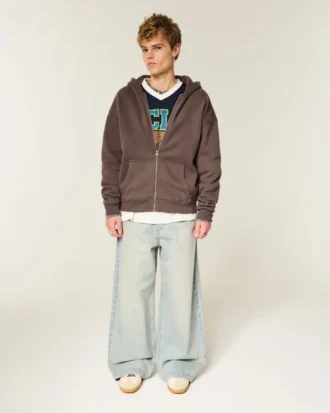 Sudadera con capucha y cremallera