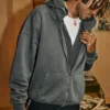 Sudadera con capucha y cremallera