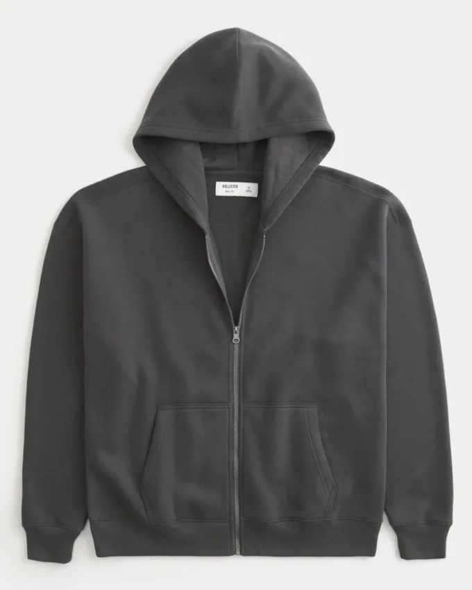 Sudadera con capucha y cremallera