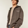 Sudadera con capucha y cremallera Boxy McLaren Graphic