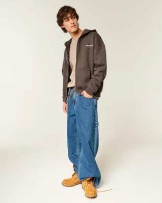 Sudadera con capucha y cremallera Boxy McLaren Graphic