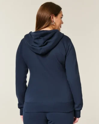 Sudadera con capucha y cremallera con estampado de estrellas
