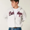 Sudadera con capucha y cremallera con estampado de Providence, Rhode Island