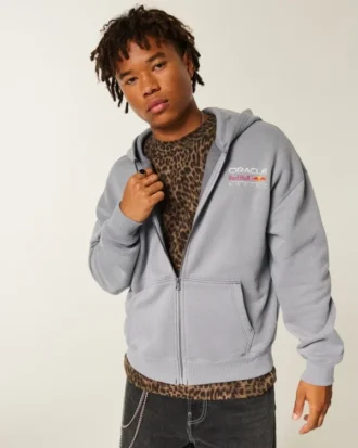 Sudadera con capucha y cremallera con estampado Oracle Red Bull Racing