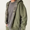 Sudadera con capucha y cremallera con forro de sherpa Hollister x Crocs