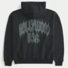 Sudadera con capucha y cremallera con gráfico de Hollywood