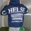 Sudadera con capucha y cremallera con gráfico del Chelsea Football Club