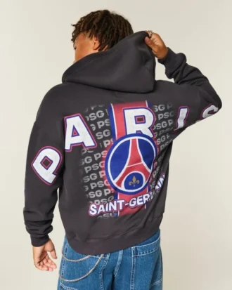 Sudadera con capucha y cremallera con gráfico del Paris Saint-Germain F.C.