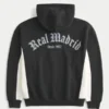 Sudadera con capucha y cremallera con gráfico del Real Madrid CF