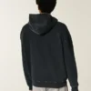 Sudadera con capucha y cremallera cuadrada con gráfico de araña