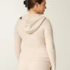 Sudadera con capucha y cremallera de punto trenzado de Gilly Hicks.