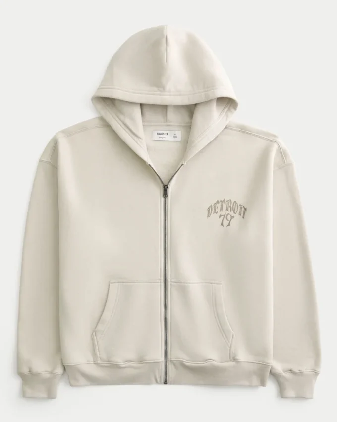 Sudadera con capucha y cremallera Detroit 79 Graphic