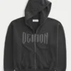 Sudadera con capucha y cremallera Dodge Demon Graphic