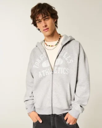 Sudadera con capucha y cremallera Forest Hills Athletics Graphic