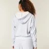 Sudadera con capucha y cremallera Gilly Hicks Relaxed Waffle