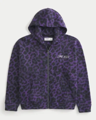 Sudadera con capucha y cremallera Hollister x Taco Bell Boxy Graphic