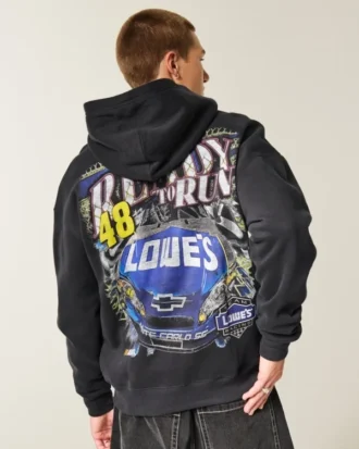 Sudadera con capucha y cremallera Jimmie Johnson Team Lowe’s NASCAR Graphic