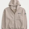 Sudadera con capucha y cremallera NASCAR con estampado