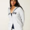 Sudadera con capucha y cremallera para personas mayores