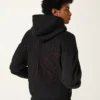 Sudadera con capucha y cremallera recta con estampado Good Luck