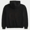 Sudadera con capucha y cremallera recta con estampado Good Luck