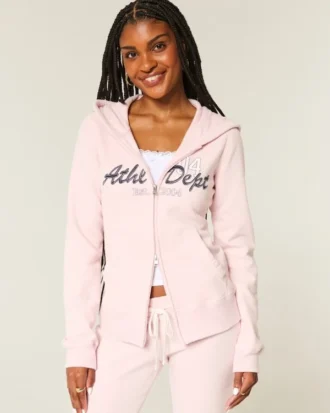 Sudadera con capucha y cremallera Slim Athletic Dept Graphic