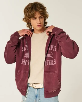 Sudadera con capucha y cremallera South Lake Panthers Graphic