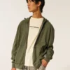 Sudadera con capucha y cremallera térmica