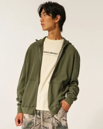 Sudadera con capucha y cremallera térmica