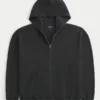 Sudadera con capucha y cremallera térmica