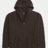 Sudadera con capucha y cremallera térmica
