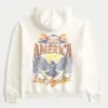 Sudadera con capucha y estampado Boxy Club América Las Águillas