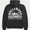 Sudadera con capucha y estampado Boxy Hollywood