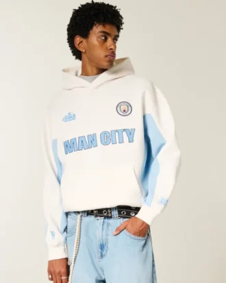 Sudadera con capucha y estampado Boxy Manchester City F.C.