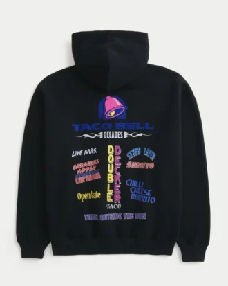 Sudadera con capucha y estampado cuadrado Hollister x Taco Bell
