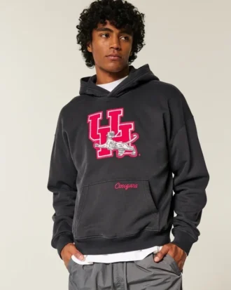 Sudadera con capucha y estampado de la Universidad de Houston Cougars