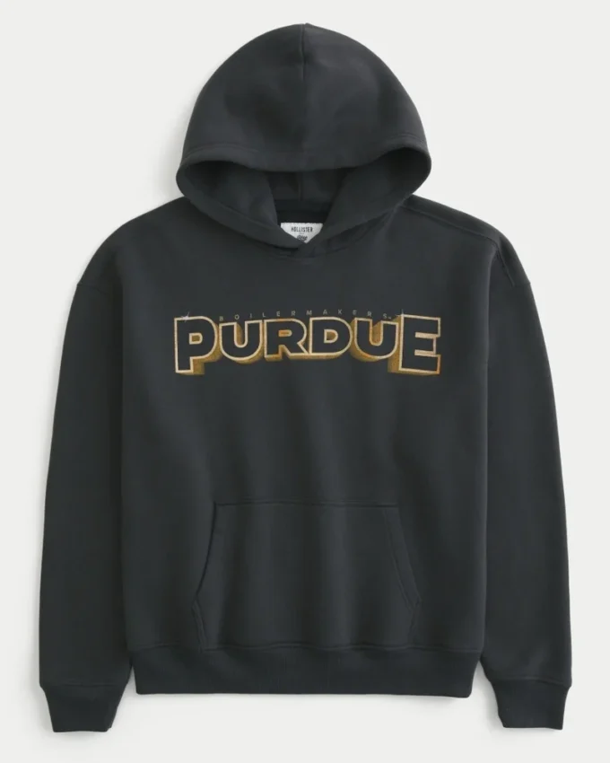 Sudadera con capucha y estampado de la Universidad de Purdue