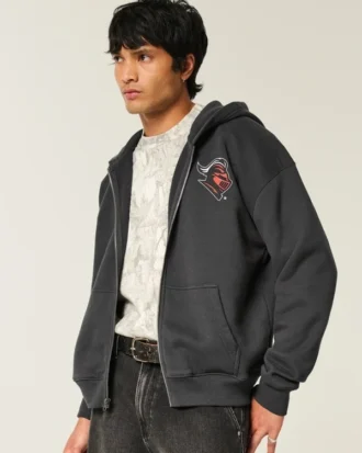 Sudadera con capucha y estampado de la Universidad de Rutgers
