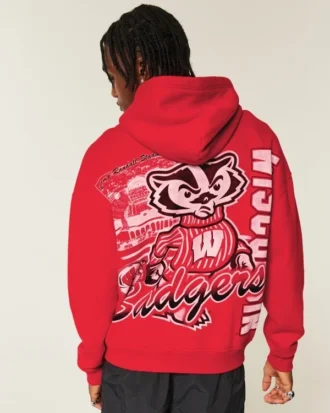 Sudadera con capucha y estampado de los Badgers de la Universidad de Wisconsin