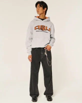 Sudadera con capucha y estampado de los Beavers de la Universidad Estatal de Oregón