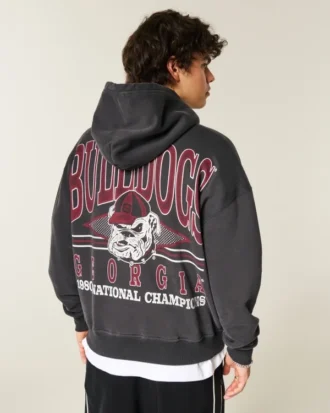 Sudadera con capucha y estampado de los Bulldogs de la Universidad de Georgia