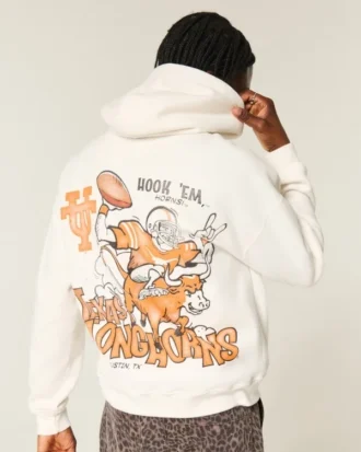 Sudadera con capucha y estampado de los Longhorns de la Universidad de Texas en Austin