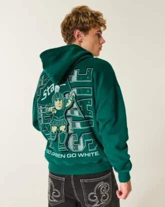 Sudadera con capucha y estampado de los Spartans de la Universidad Estatal de Míchigan