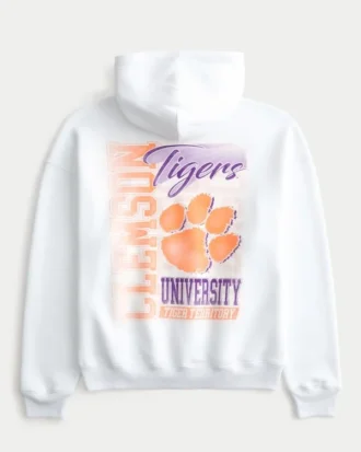 Sudadera con capucha y estampado de los Tigres de la Universidad de Clemson