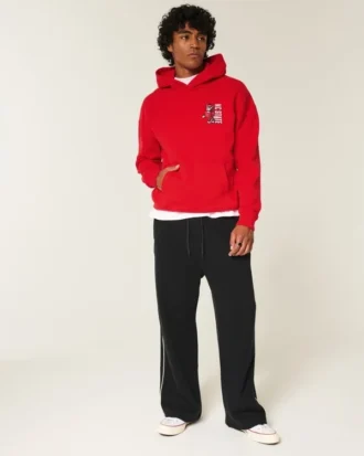 Sudadera con capucha y estampado del equipo Wolfpack de la Universidad Estatal de Carolina del Norte