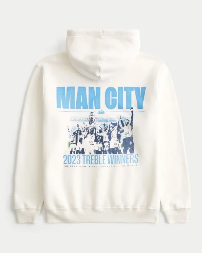 Sudadera con capucha y estampado del Manchester City
