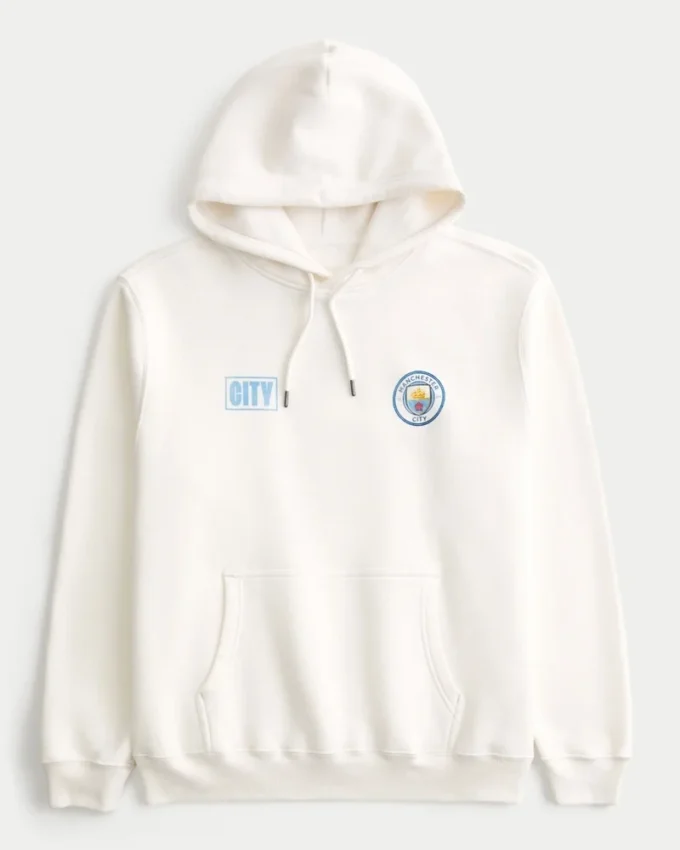 Sudadera con capucha y estampado del Manchester City