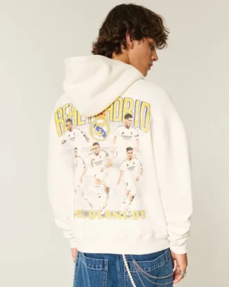 Sudadera con capucha y estampado del Real Madrid CF